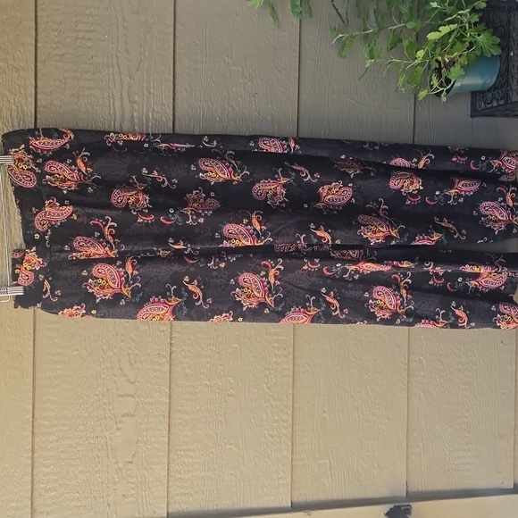 Torrid Two-piece Matching black Paisley Summer Pants Set 2x 18 20 - Picture 8 of 16